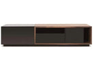 J and M Furniture TV Stand & Entertainment Centers TV Stand TV047 in Black High Gloss & Walnut | J&M Furniture