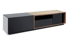 J and M Furniture TV Stand & Entertainment Centers TV Stand TV047 in Black High Gloss & Walnut | J&M Furniture