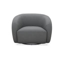 JnmFurniture.com Lounge Chair Orbit Swivel Chair in Charcoal