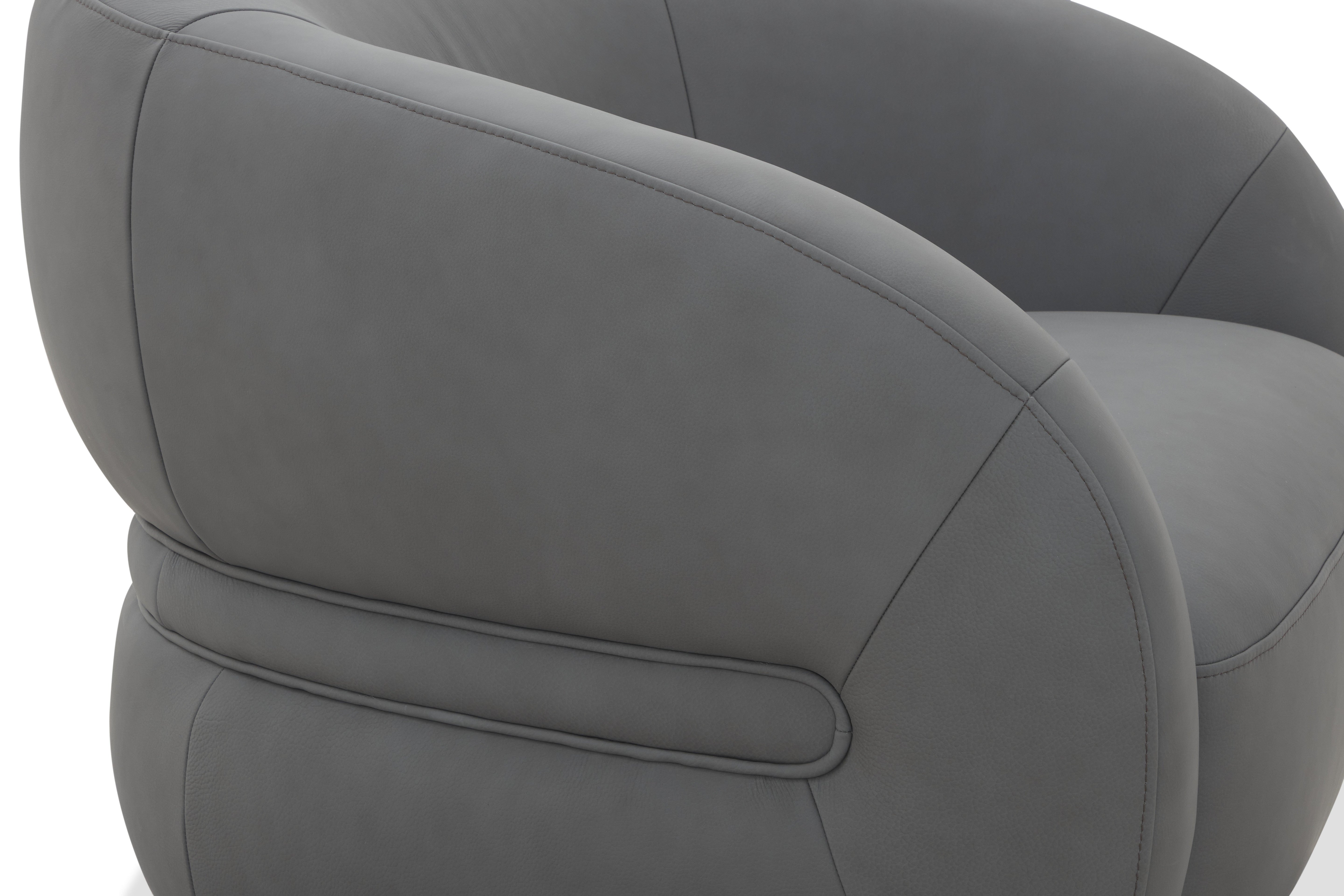 JnmFurniture.com Lounge Chair Orbit Swivel Chair in Charcoal