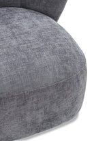 JnmFurniture.com Lounge Chair Zola Swivel Chair in Charcoal