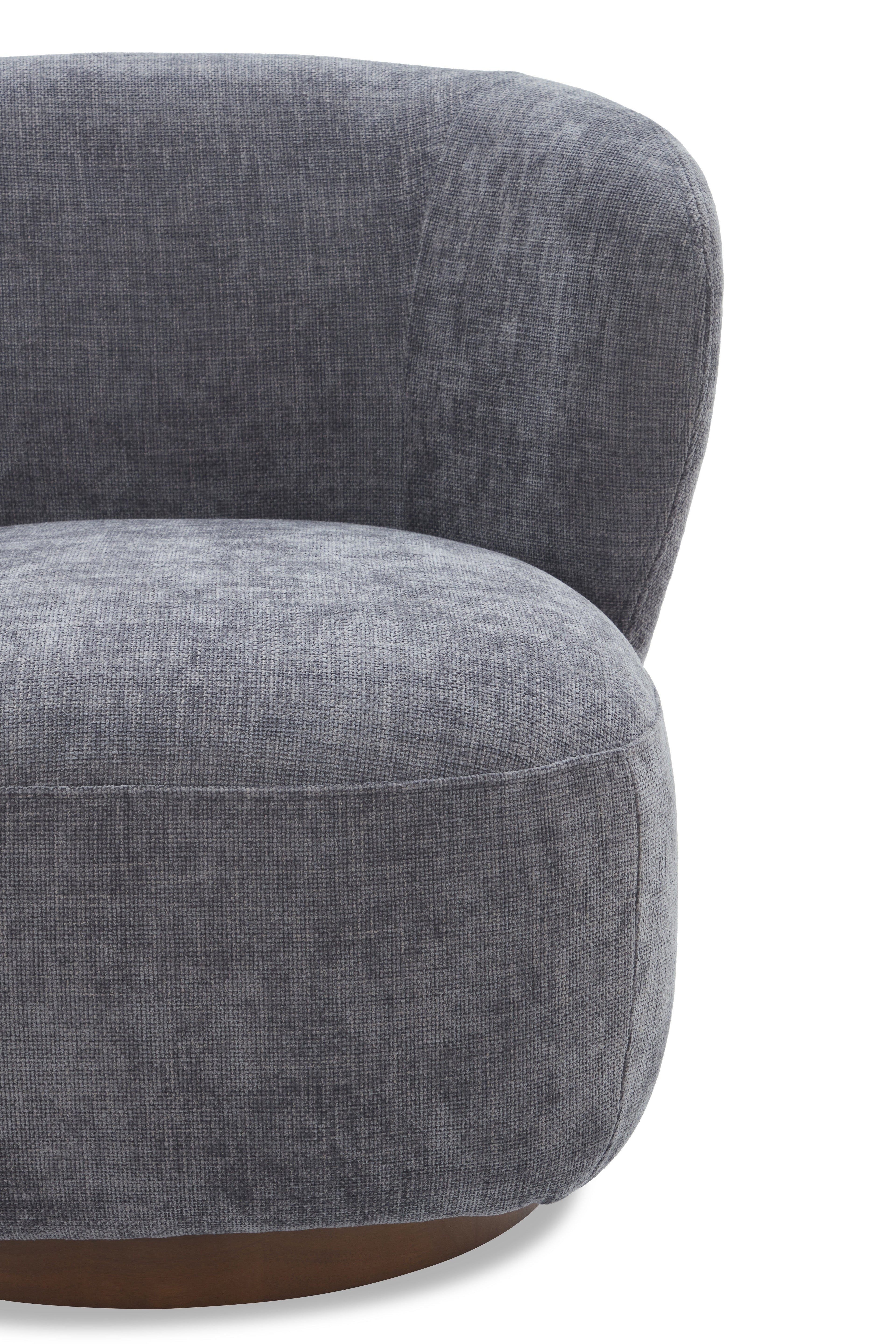 JnmFurniture.com Lounge Chair Zola Swivel Chair in Charcoal