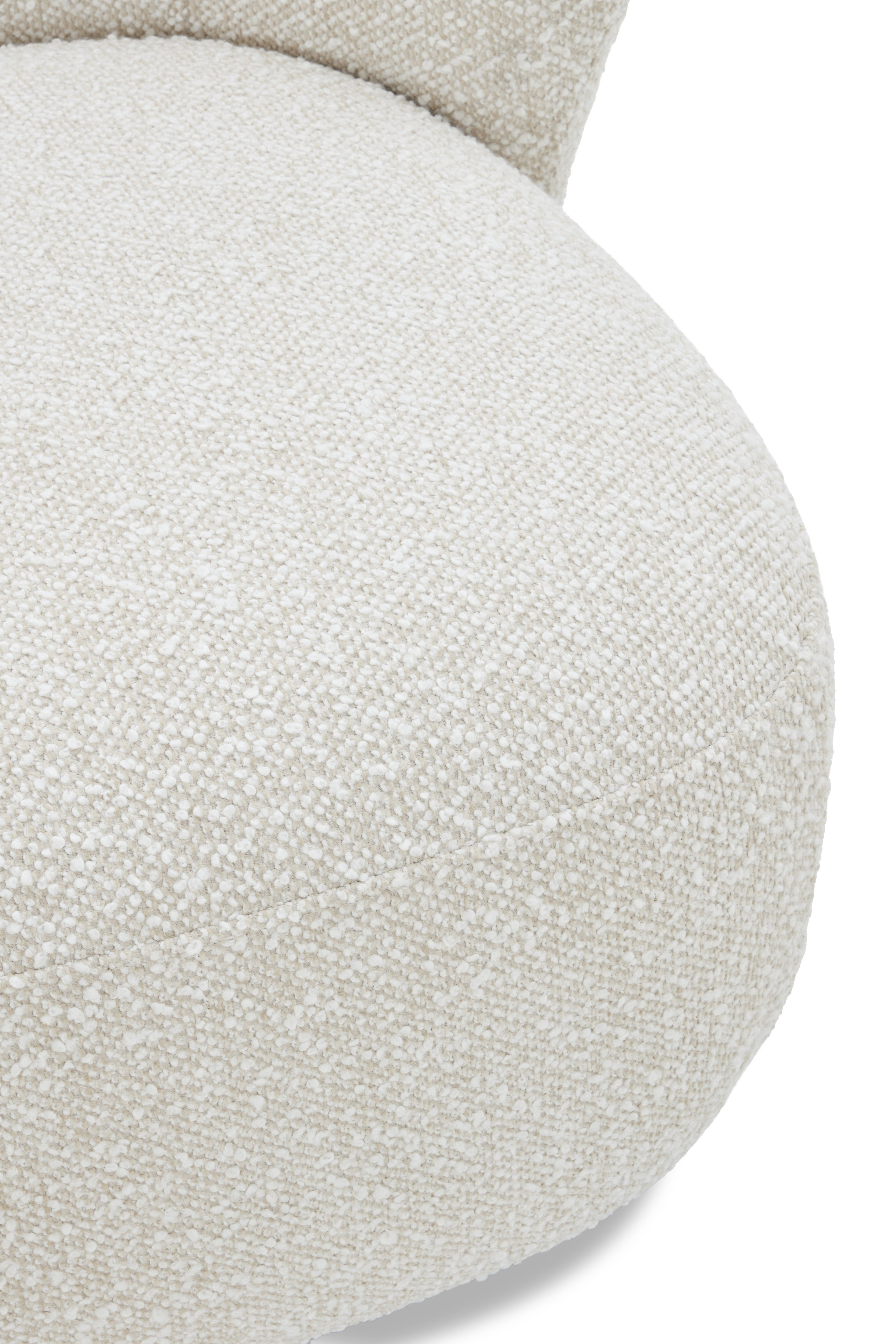 JnmFurniture.com Lounge Chair Zola Swivel Chair in Pearl