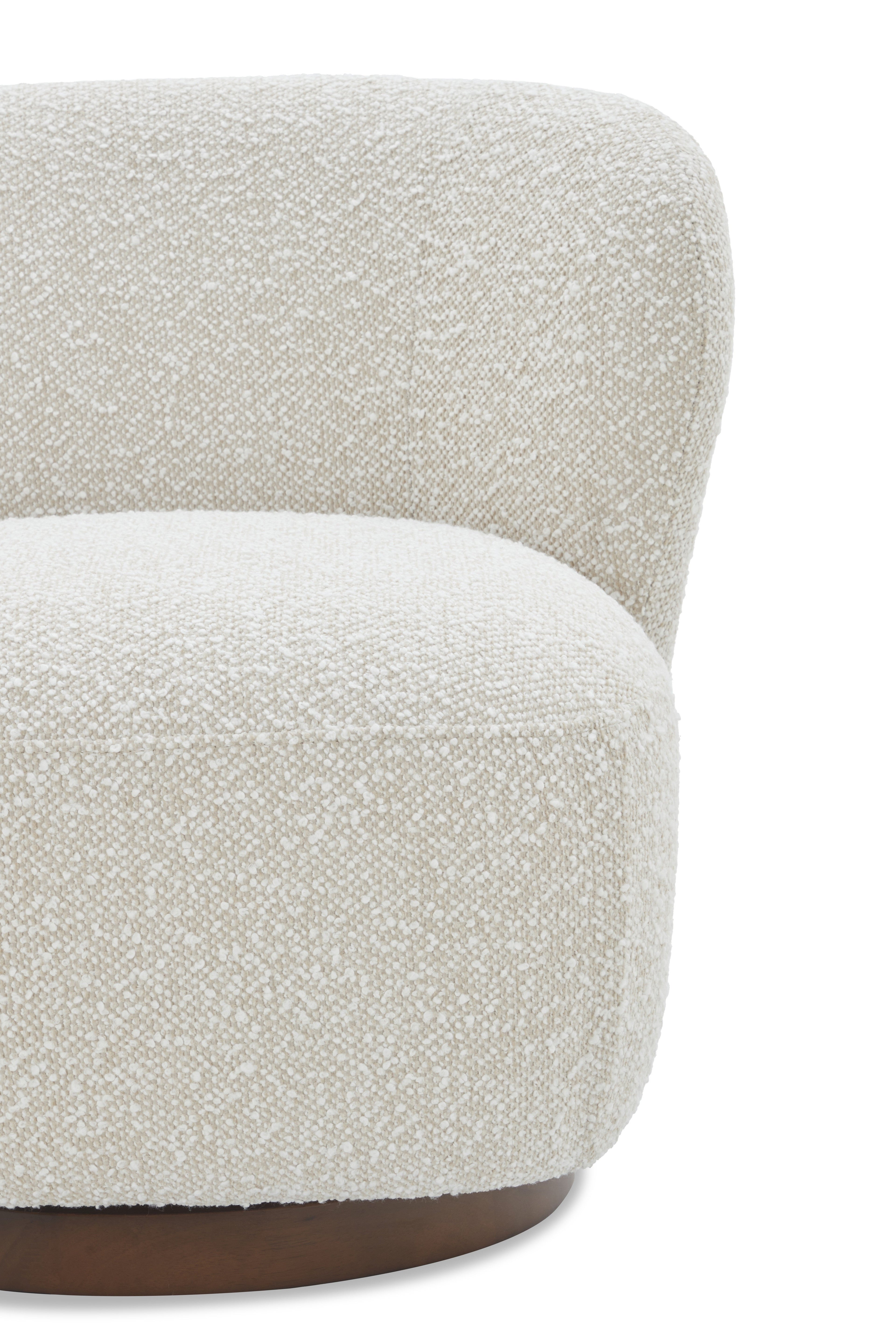 JnmFurniture.com Lounge Chair Zola Swivel Chair in Pearl