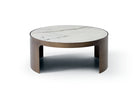 JnmFurniture.com Occasional Tables Monolith Coffee Table | Modern Ceramic Coffee Table with Brushed Bronze Base