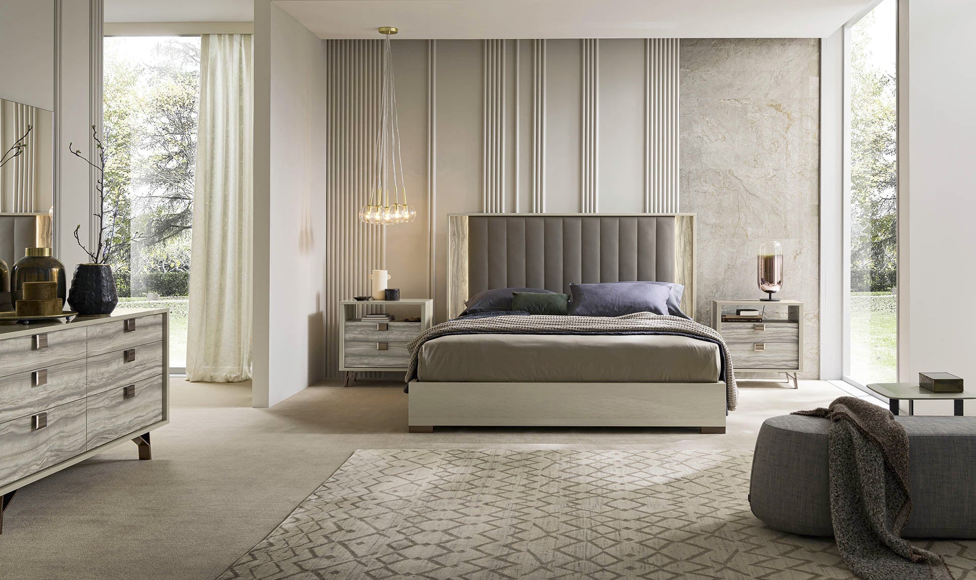 Jupiter Upholstered Bed | Alf Italia - Canal Furniture