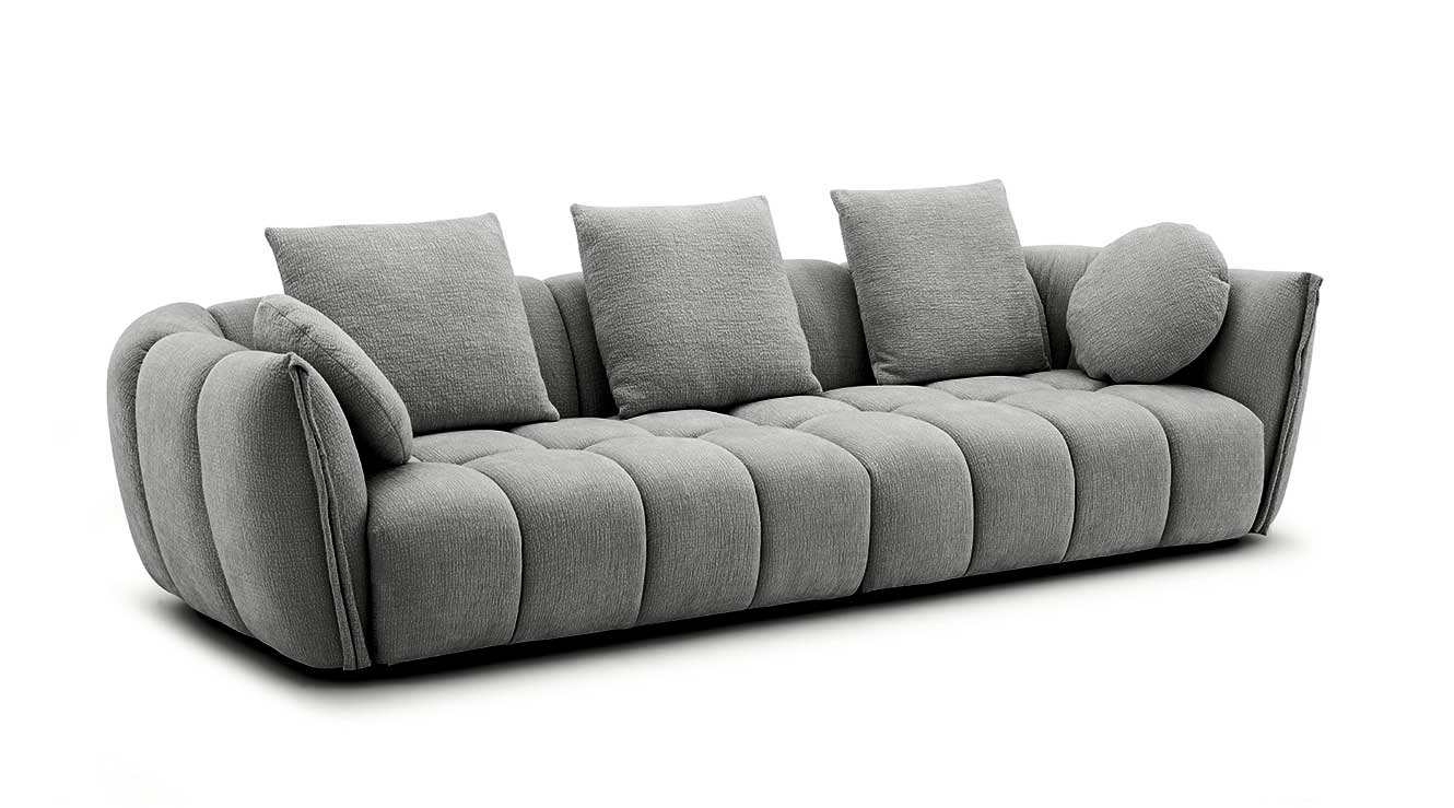 Lennox Fabric Sofa in Dark Grey | J&M Furniture - Canal Furniture
