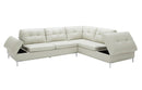 Leonardo Storage Sectional in Silver Grey | J&M Furniture