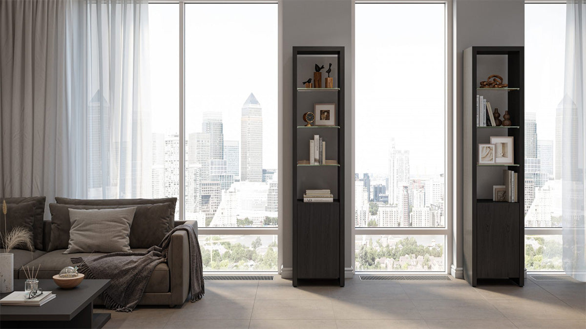 Linea Expandable Narrow Bookshelf 5801 | BDI Furniture - Canal Furniture