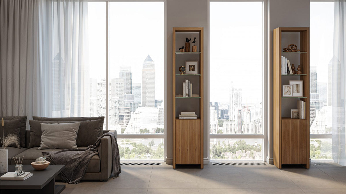 Linea Expandable Narrow Bookshelf 5801 | BDI Furniture - Canal Furniture