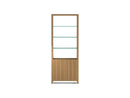 Linea Expandable Modern Bookcase with Glass Shelves 5802 | BDI Furniture