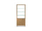 Linea Expandable Modern Bookcase with Glass Shelves 5802 | BDI Furniture