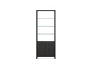 Linea Expandable Modern Bookcase with Glass Shelves 5802 | BDI Furniture