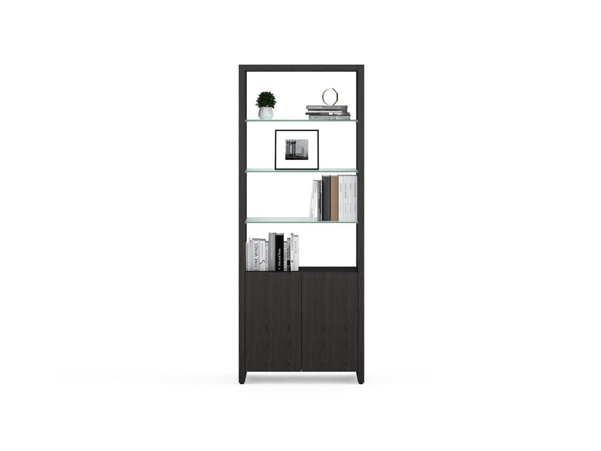 Linea Expandable Bookcase with Glass Shelves 5802 | BDI Furniture - Canal Furniture