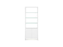 Linea Expandable Modern Bookcase with Glass Shelves 5802 | BDI Furniture