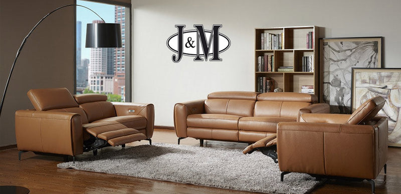 Lorenzo Motion Loveseat in Caramel | J&M Furniture