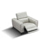 Lorenzo Reclining Chair in Light Gray | J&M Furniture