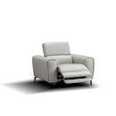 Lorenzo Reclining Chair in Light Gray | J&M Furniture