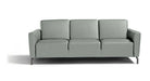 Max Divani Couches & Sofa Caleb Leather Sofa in Light Grey | Max Divani