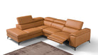 Max Divani Couches & Sofa Left Hand Facing Emu Sectional Sofa in Caramel | Max Divani (Special Order)