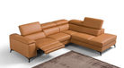 Max Divani Couches & Sofa Right Hand Facing Emu Sectional Sofa in Caramel | Max Divani (Special Order)