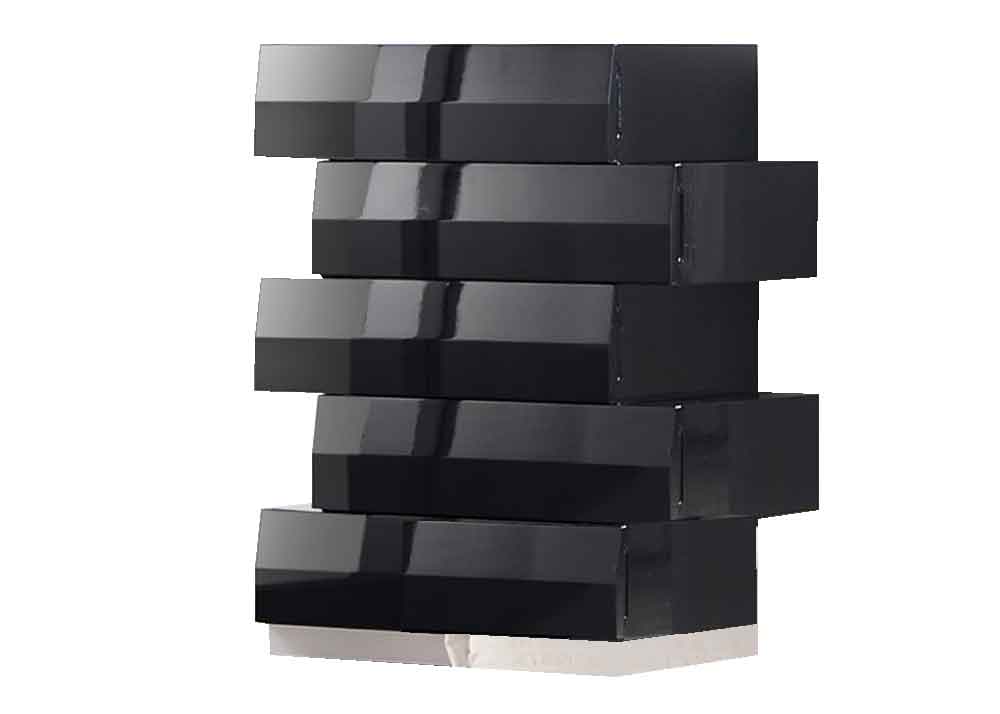 Milan Chest in Black - Canal Furniture