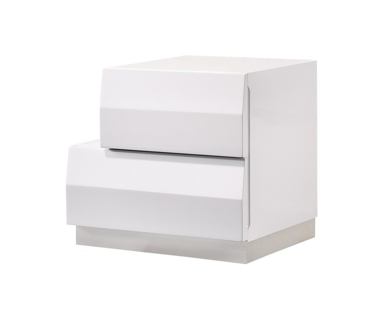 Milan Nightstand in White - Canal Furniture