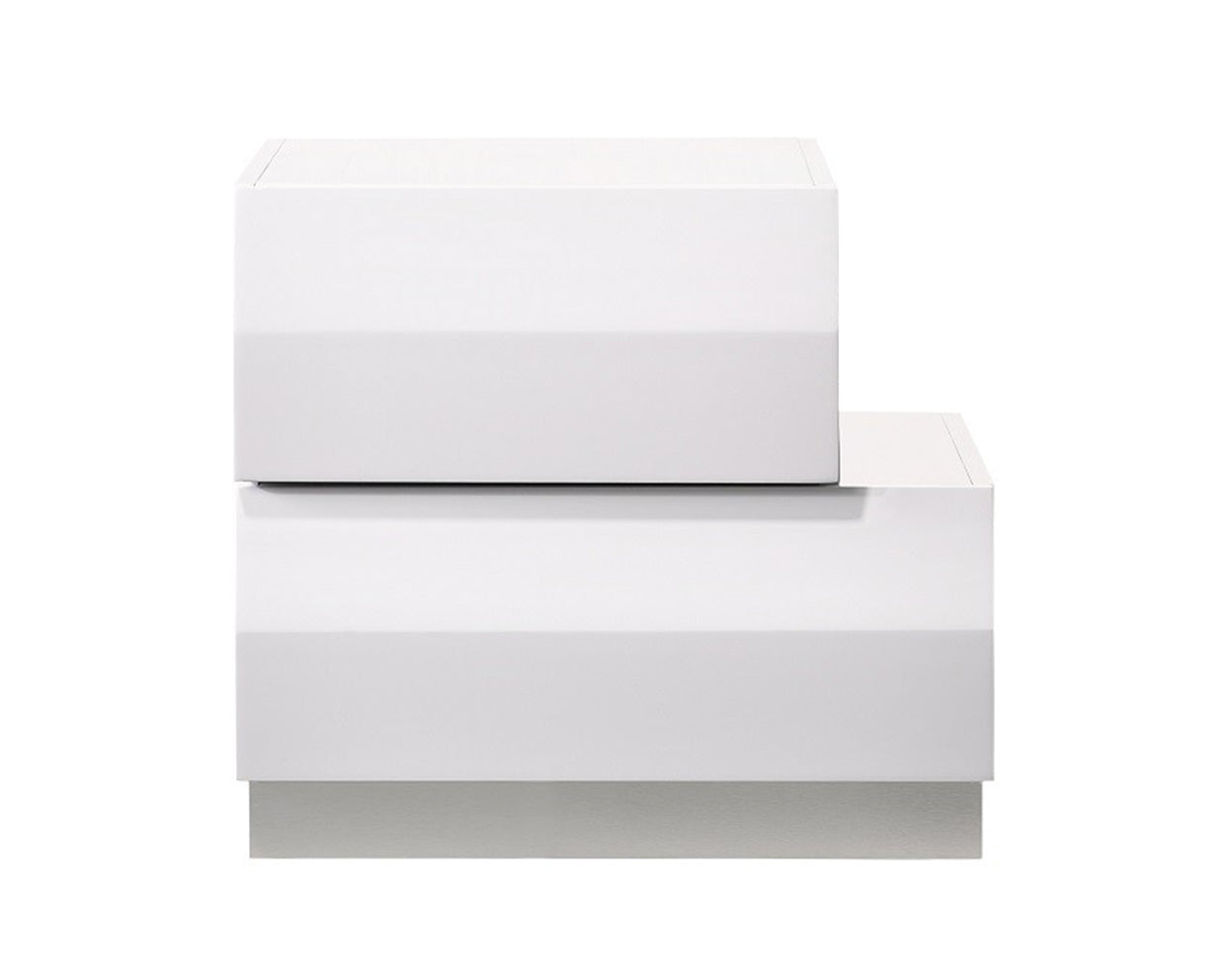 Milan Nightstand in White - Canal Furniture