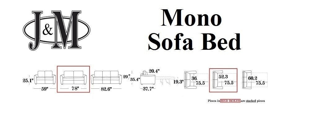 Mono Premium Sofa Bed | J&M Furniture - Canal Furniture