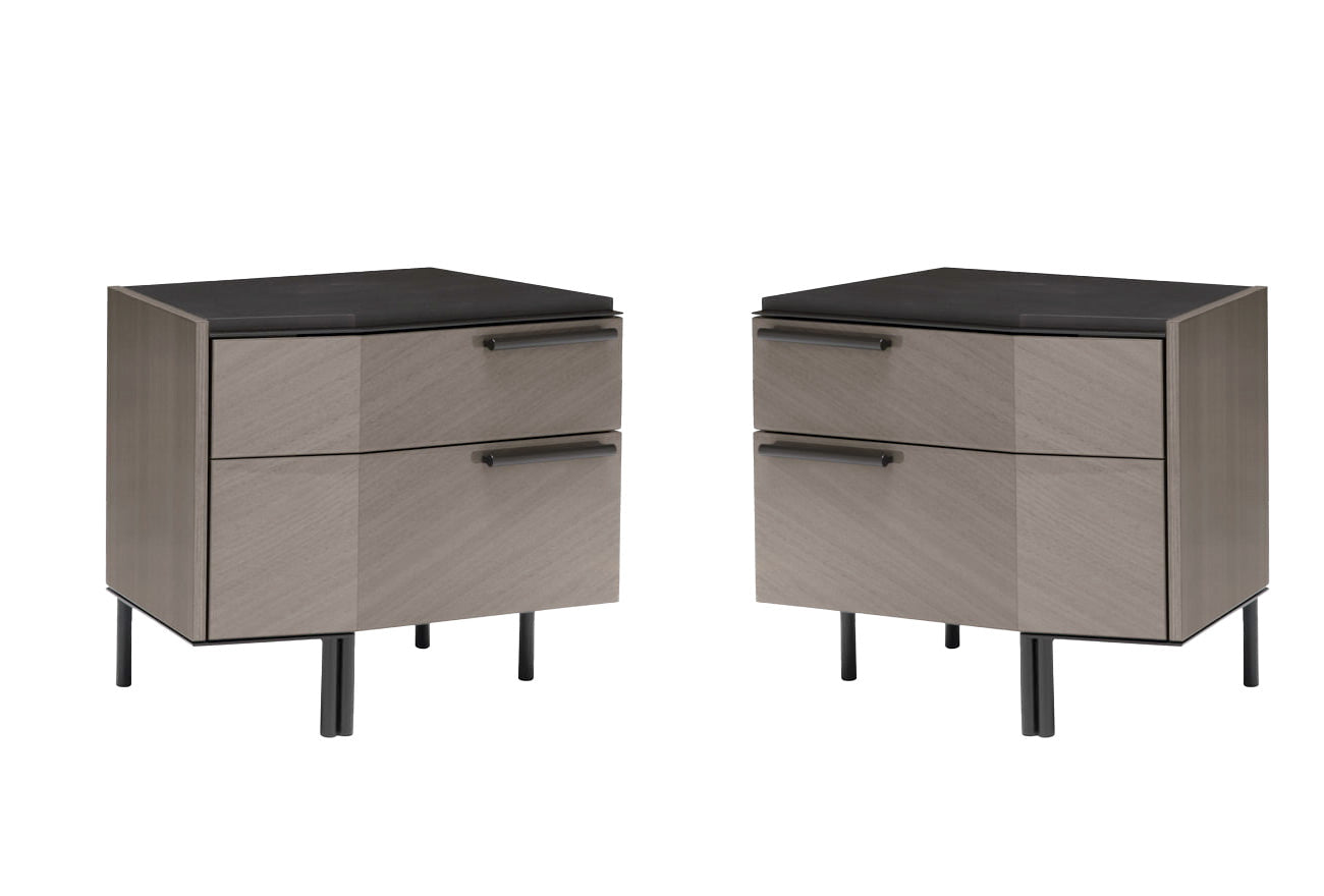 Olimpia 2 Drawer Nightstand - Canal Furniture