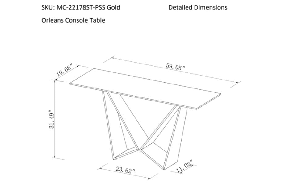 Orleans Console Table | J&M Furniture - Canal Furniture