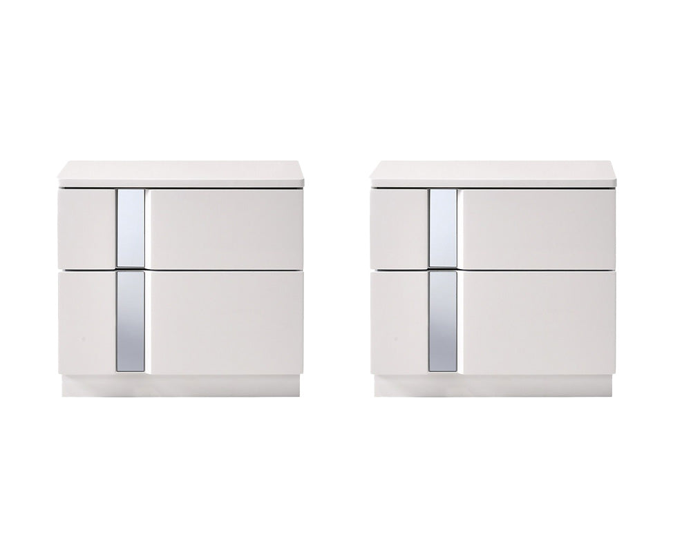 Palermo Nightstand in White - Canal Furniture