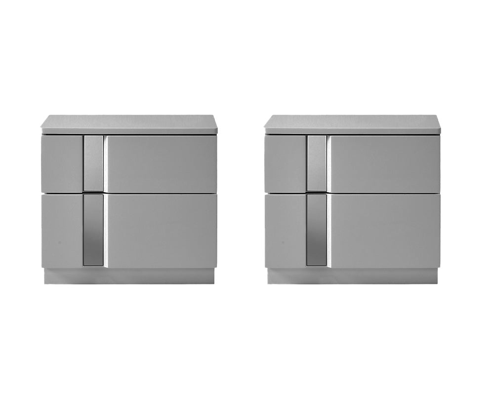 Palermo Nightstand in Grey - Canal Furniture