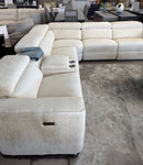 Picasso Motion Fabric Sectional in Sand | J&M Furniture