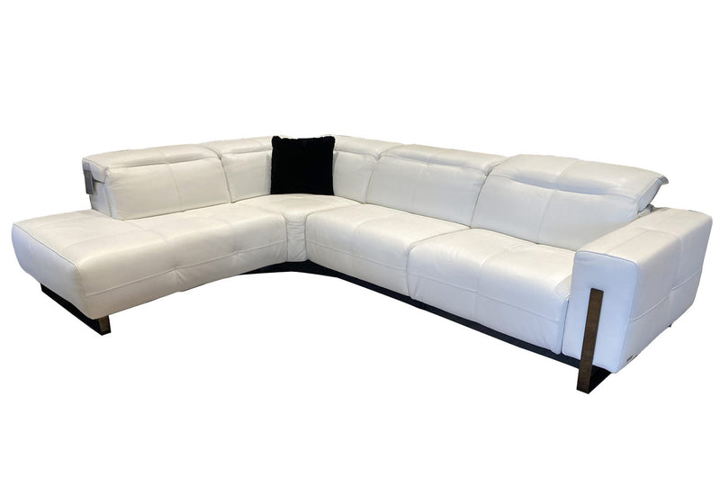 Plaza Sectional in White | J&M Furniture