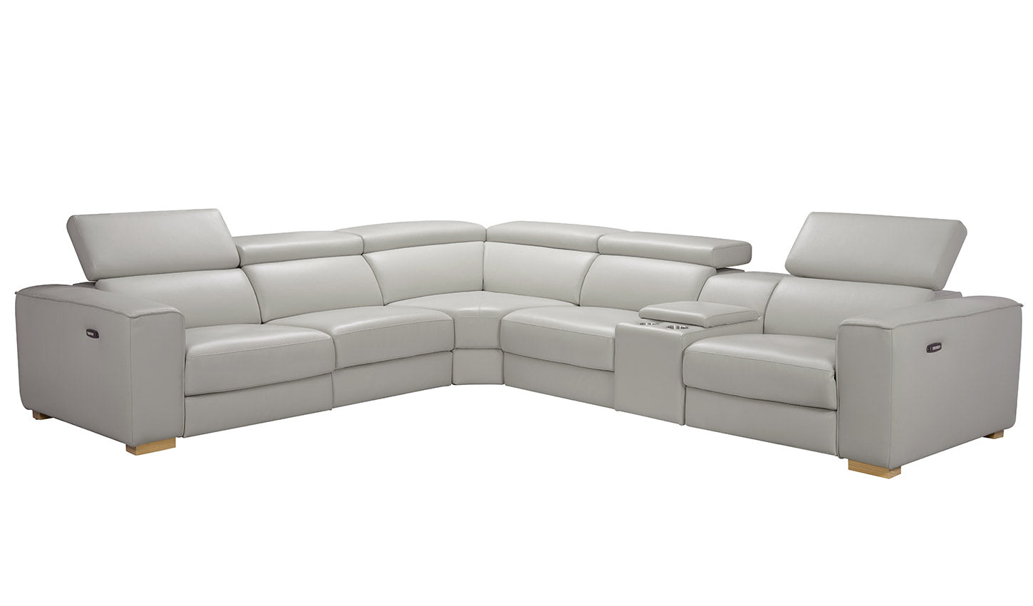 Salvador Motion Sectional in Light Grey | J&M Furniture - Canal Furniture