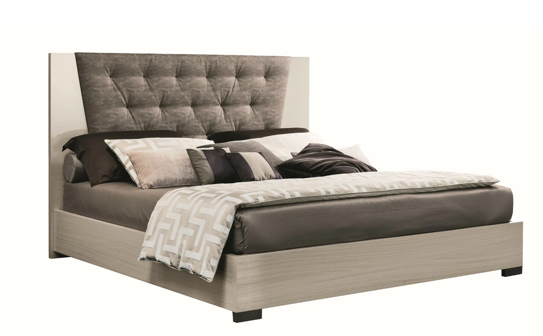 Mont Blanc Bed w/ Upholstered Headboard | Alf Italia - Canal Furniture