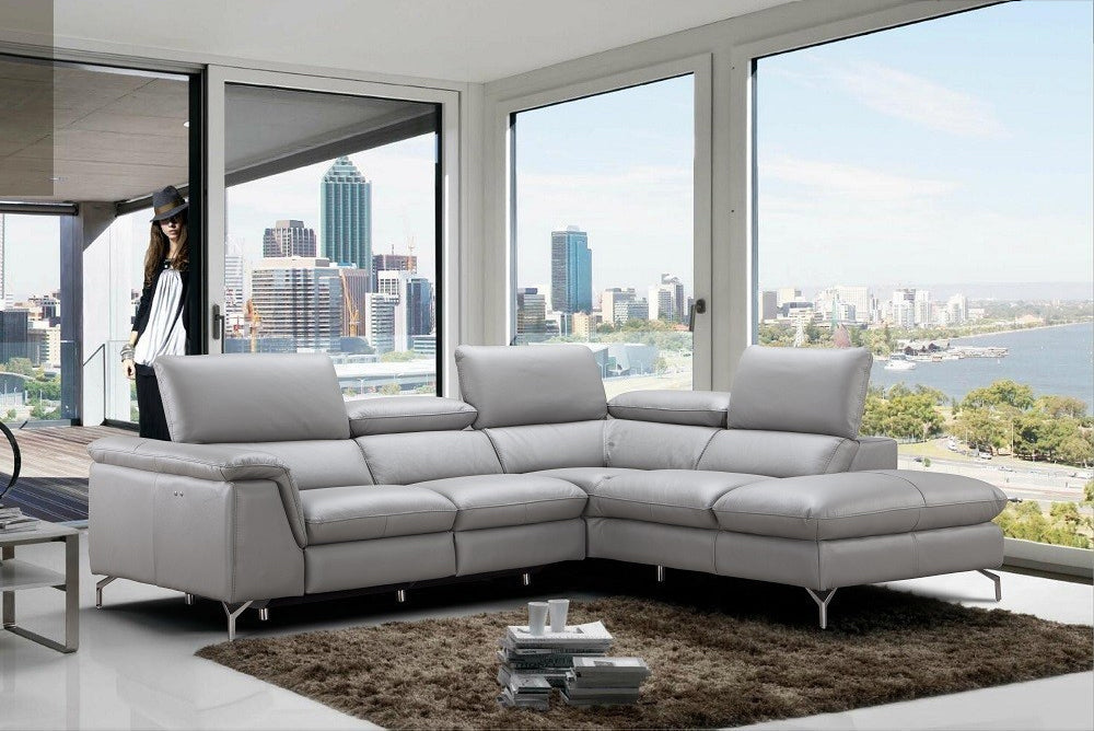 Viola Premium Leather Sectional, J&M Furniture - Canal Furniture