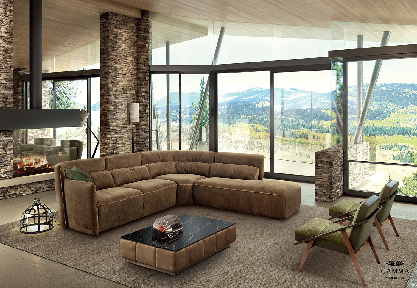 Tulip Leather Sofa | Gamma – ItalMod Furniture