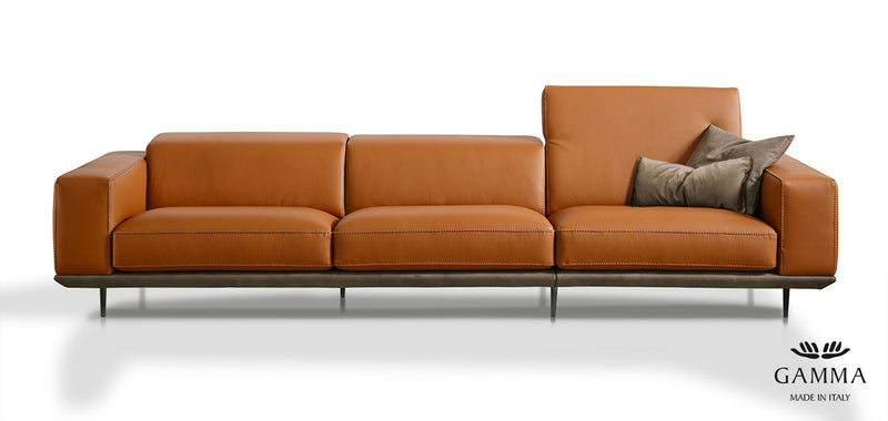 Denny Leather Sofa | Gamma