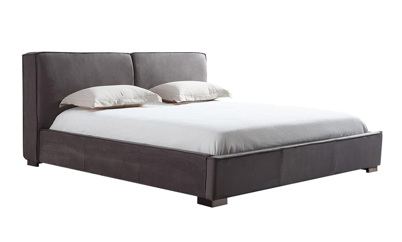 Serene Upholstered Bed in Grey | J&M Furniture
