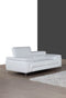 A973 Italian Leather Sofa Collection in White | J&M Furniture