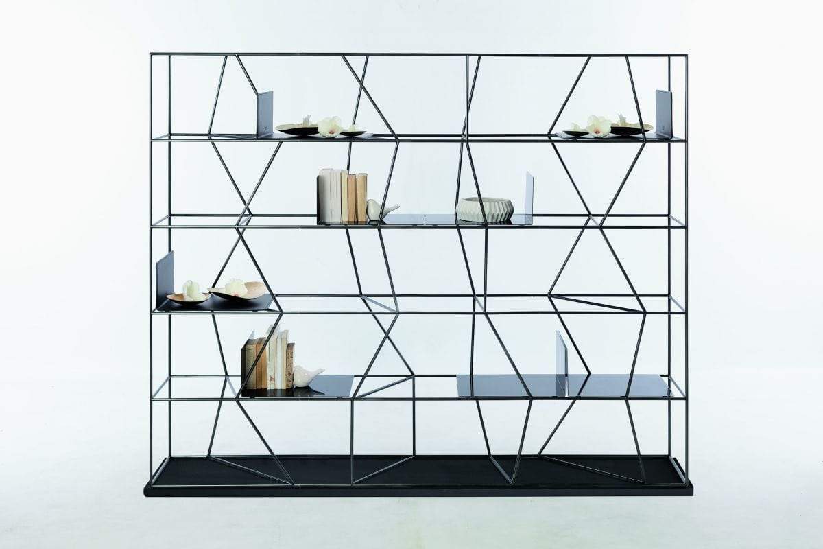 Bontempi Casa Bookcases Lexington Metal Bookcase 16.16