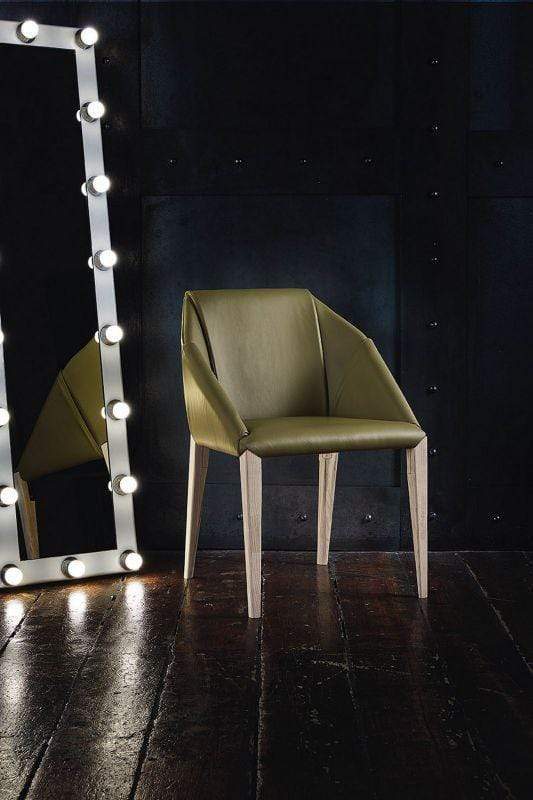 Bontempi Casa Dining Chair Bontempi Sveva Leather Chair by Toshiyuki Yoshino 34.06-34.07