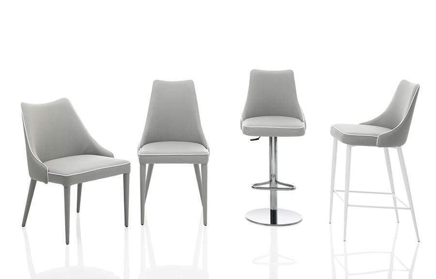 Bontempi Casa Dining Chair Clara Leather Upholstered Chair 40.90