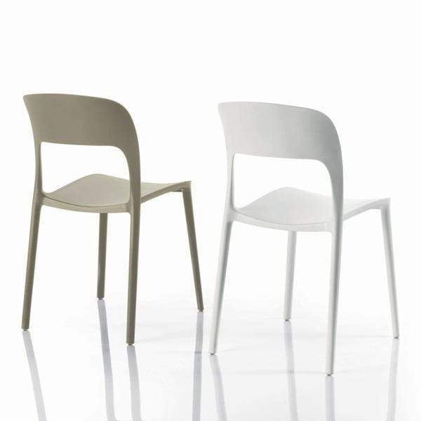 Bontempi Casa Dining Chair Gipsy Stackable Armless Chair 40.09