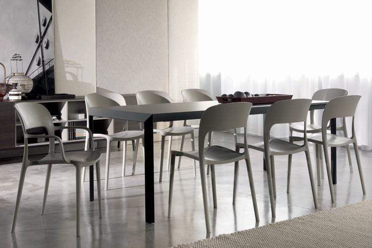 Bontempi Casa Dining Chair Gipsy Stackable Armless Chair 40.09