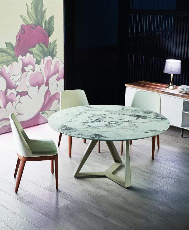 Bontempi Casa Dining Room Millennium Round Marble Table 20.43