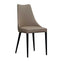 Bosa Dining Chair in Tan with Black Legs