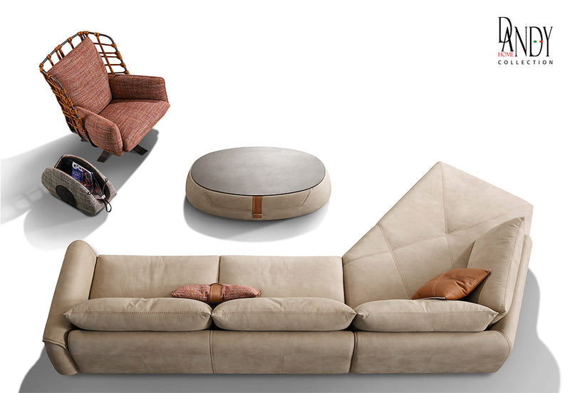 Karl Modern Leather Sofa | Gamma